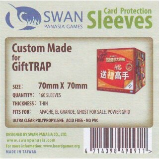 Swan Panasia Kartenhüllen 70mm x 70mm dünn (160)