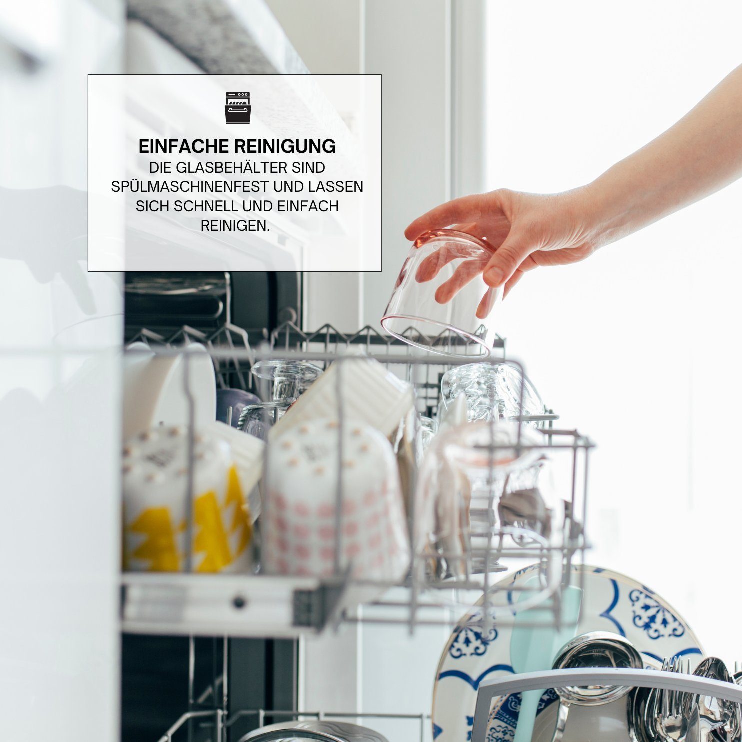 culinario Frischhaltedose Glas-Dosen mit luftdichtem Deckel Meal Prep & Aufbewahrung, BPA-frei, Glas, (Set, 2-tlg., ab 2er Set), spülmaschinenfest, mikrowellengeeignet, geeignet für Gefrierschrank