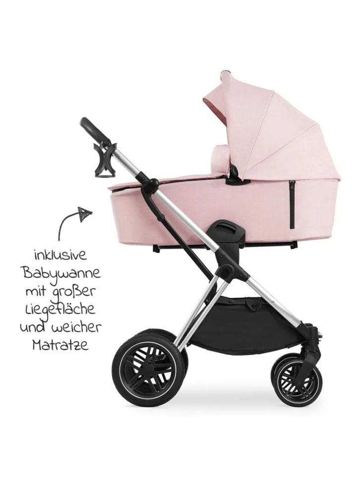 Hauck Kombi-Kinderwagen Vision X Duoset Silver (Sportwagen in rosa,silber günstig kaufen onesize