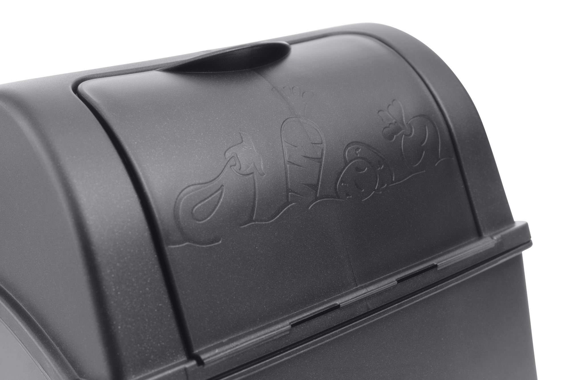 Novaliv Vorratsdose Kartoffelbox, Gemüsebox, Kartoffelkiste, 1x Aufbewahrungsbox 3,5L anthrazit, (Spar-Set, 1-tlg), Hält das Gemüse länger frisch
