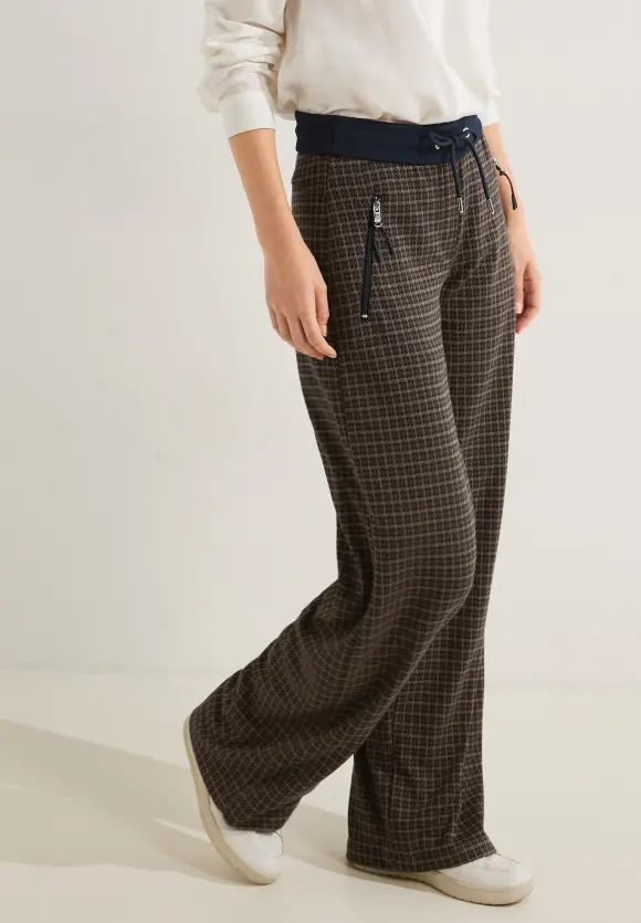 CECIL Hahnentritt Loose Fit Hose