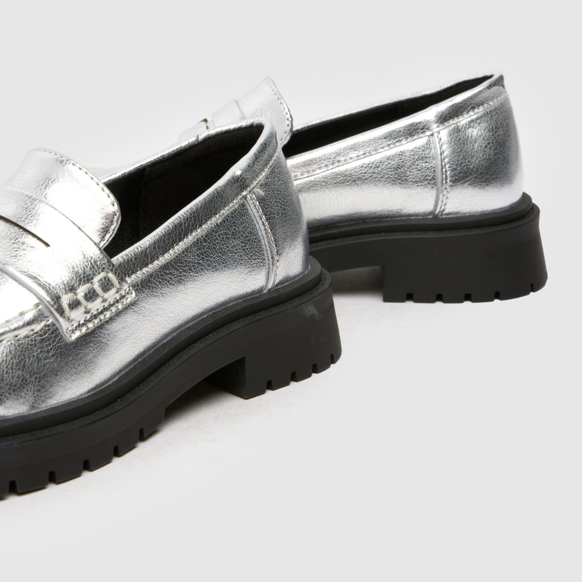 Schuh ezüst Lainey mokaszin lányka junior cipők