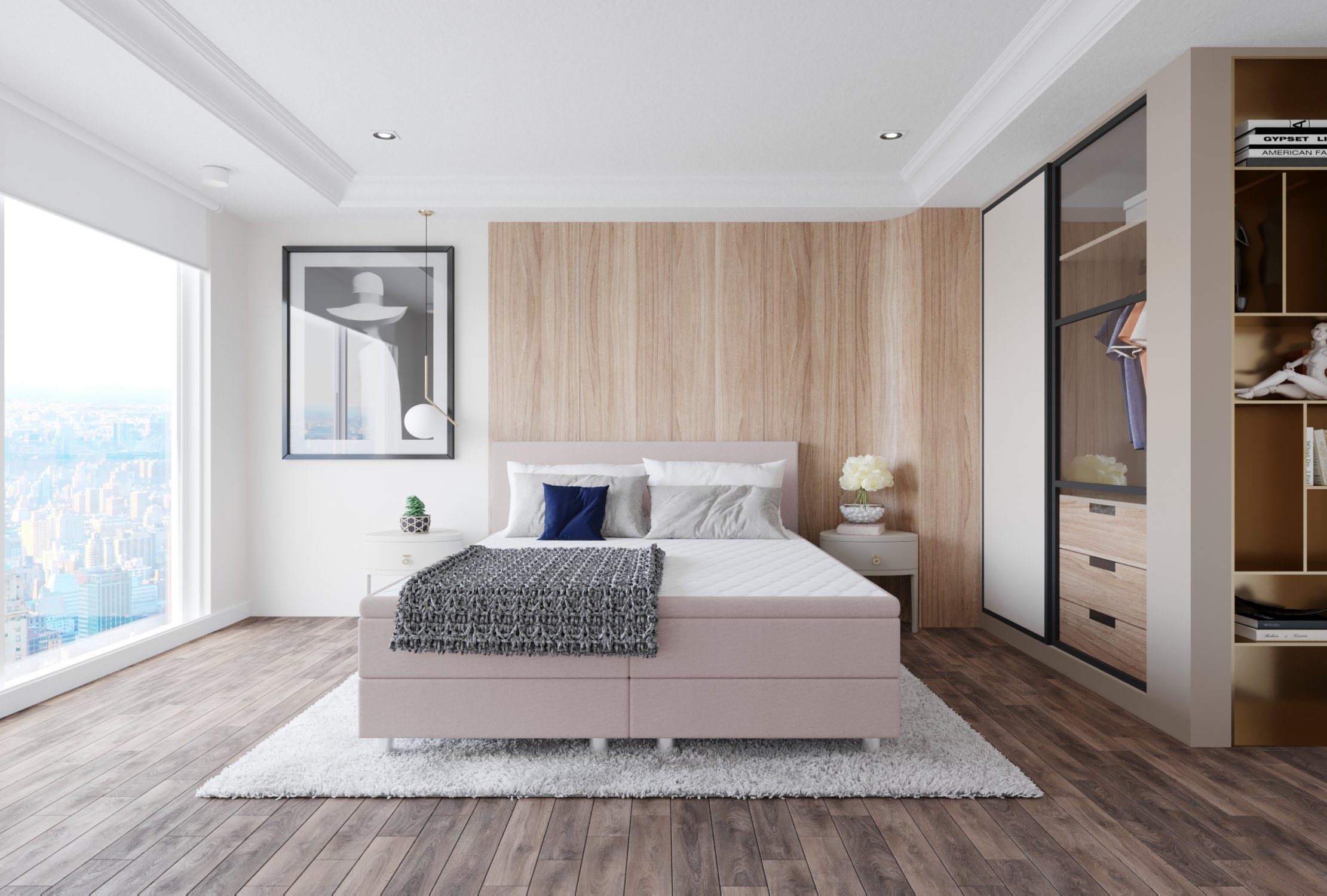 Best for Home Boxspringbett Sawana, mit Topper