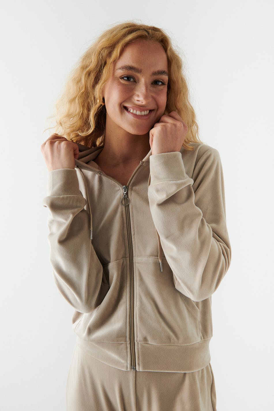 Velour hoodie