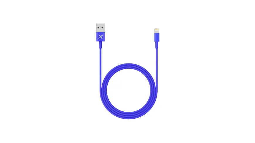 Xlayer Kabel Colour Line Lightning Lade/Sync-Kabel 1m Blue