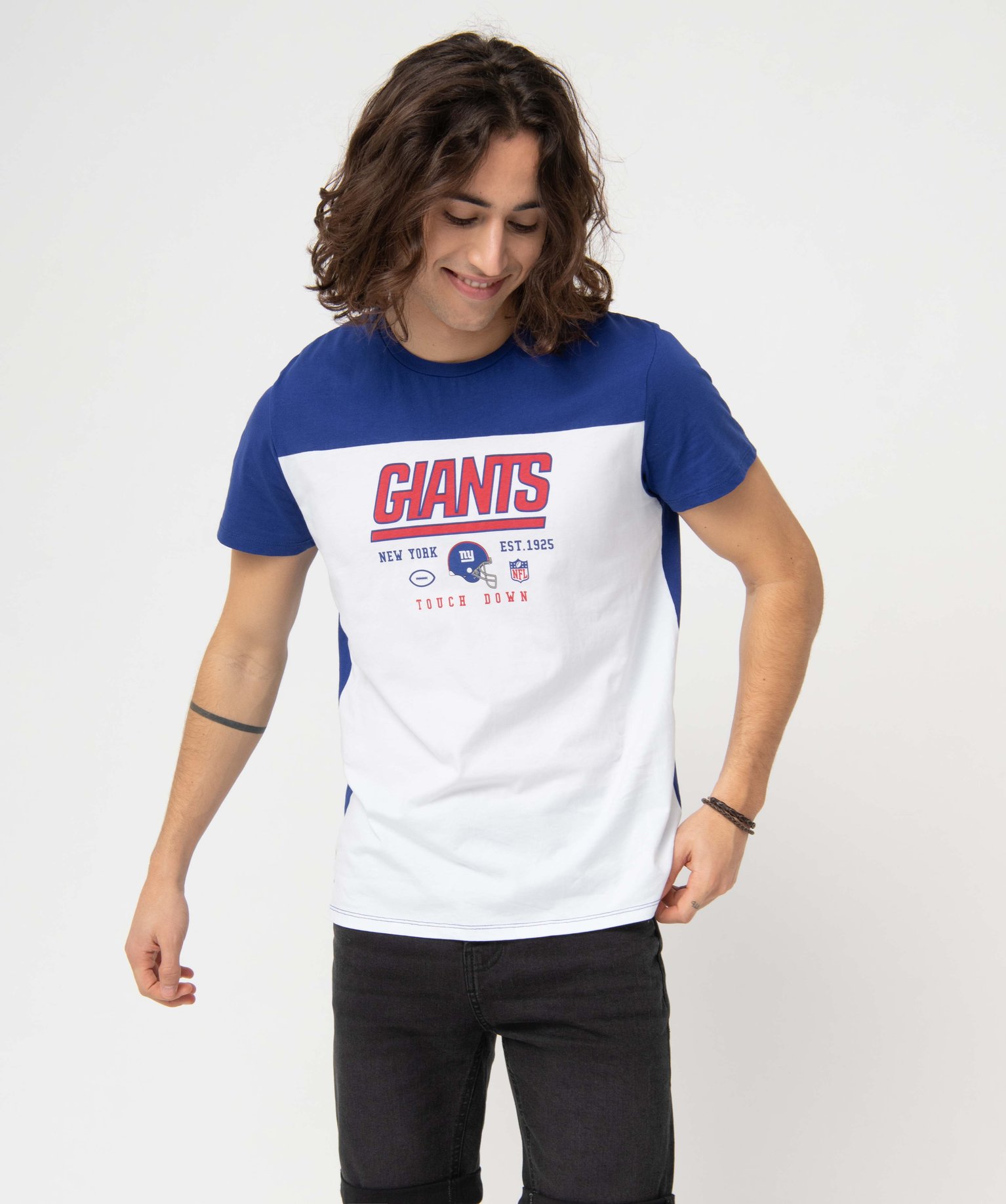 Tee-shirt pour homme bicolore imprimé Giants - NFL blanc | GEMO