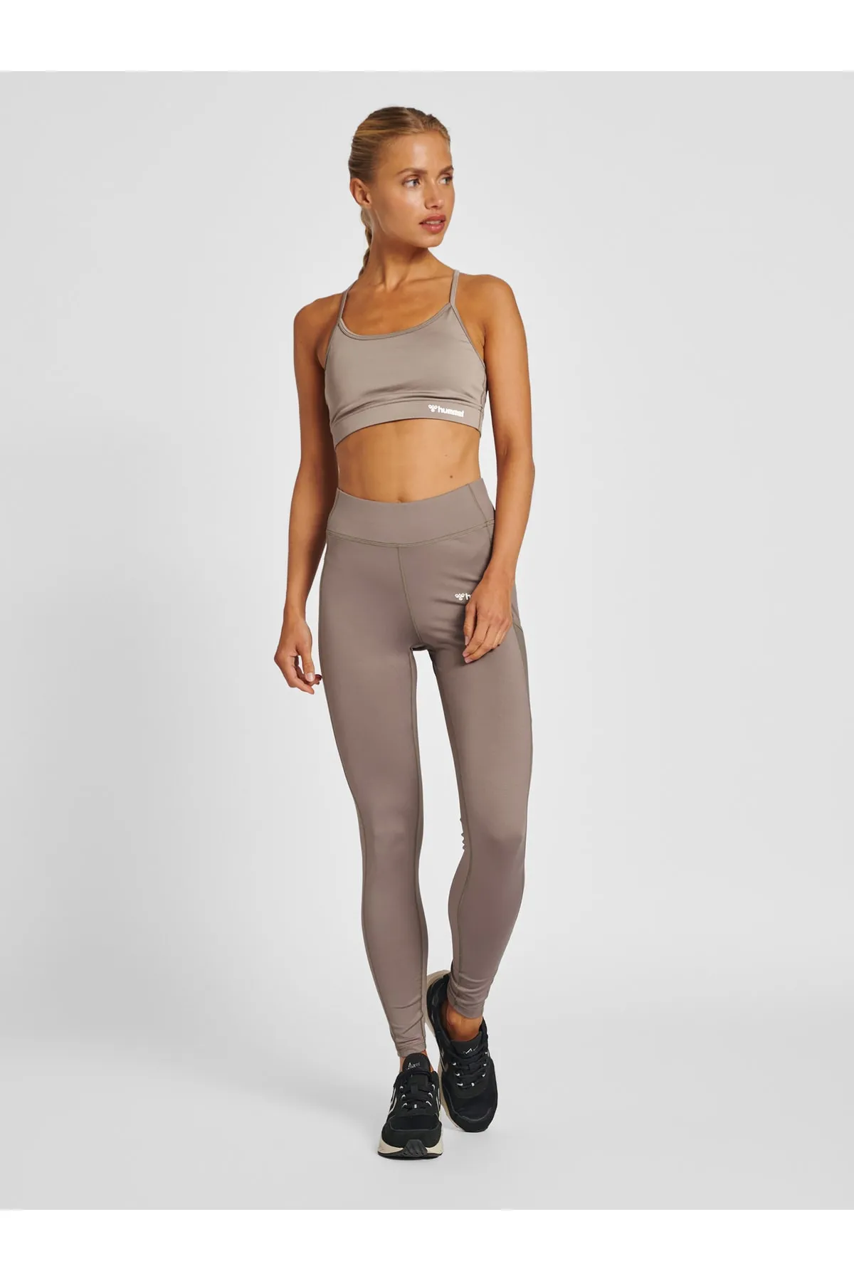 hummel  Sport-Leggings - Braun - Mittlerer Bund