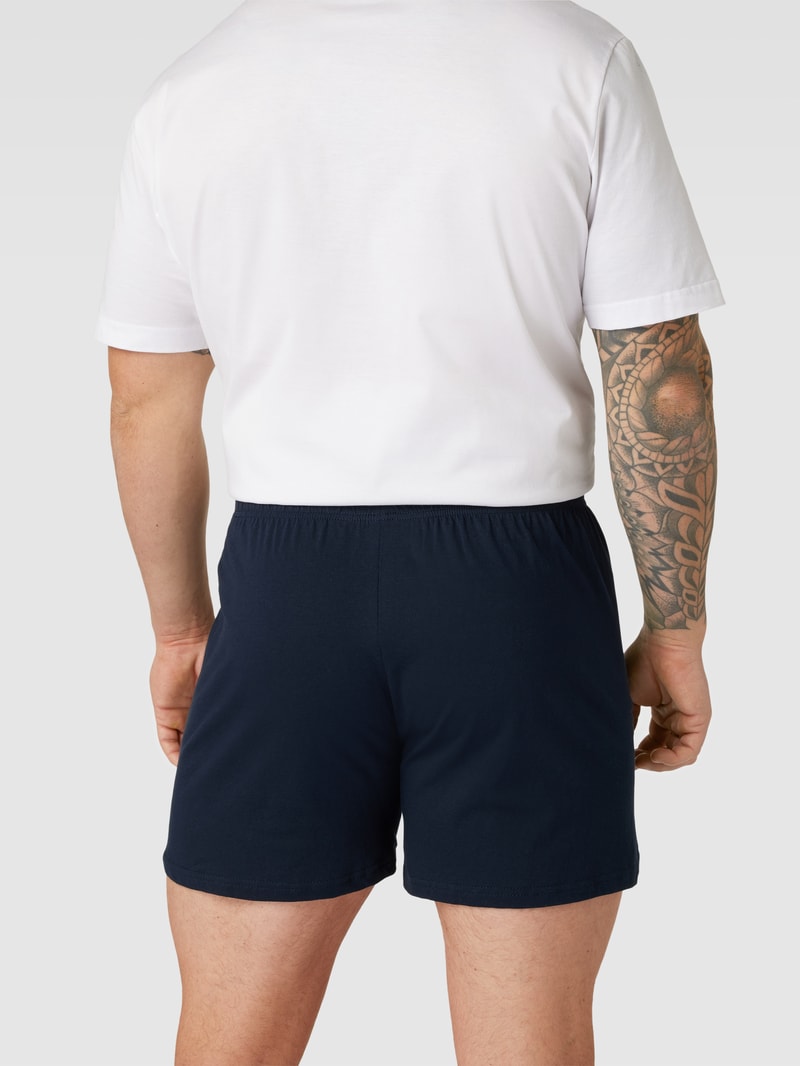 PLUS SIZE Boxershorts mit Label-Patch im 2er-Pack in mittelgrau meliert
