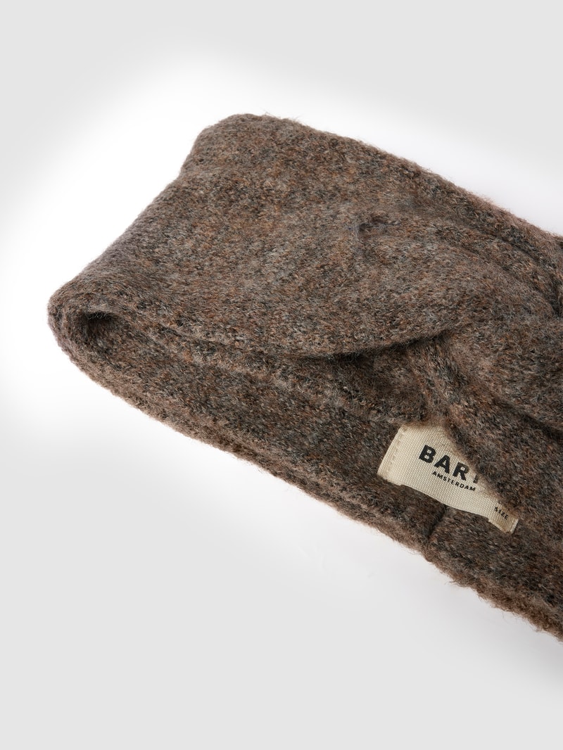 Stirnband mit Label-Detail Modell 'Witzia' in haselnuss braun