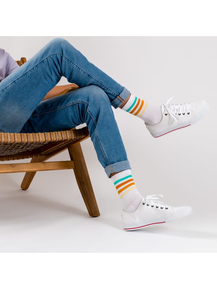 Occulto 6er Pack Retro Tennissocken Roger in Schwarz-Mix günstig kaufen