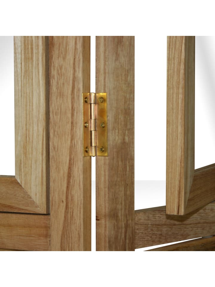 Homestyle4u 3-tlg. Paravent in Braun 93x161 günstig kaufen onesize