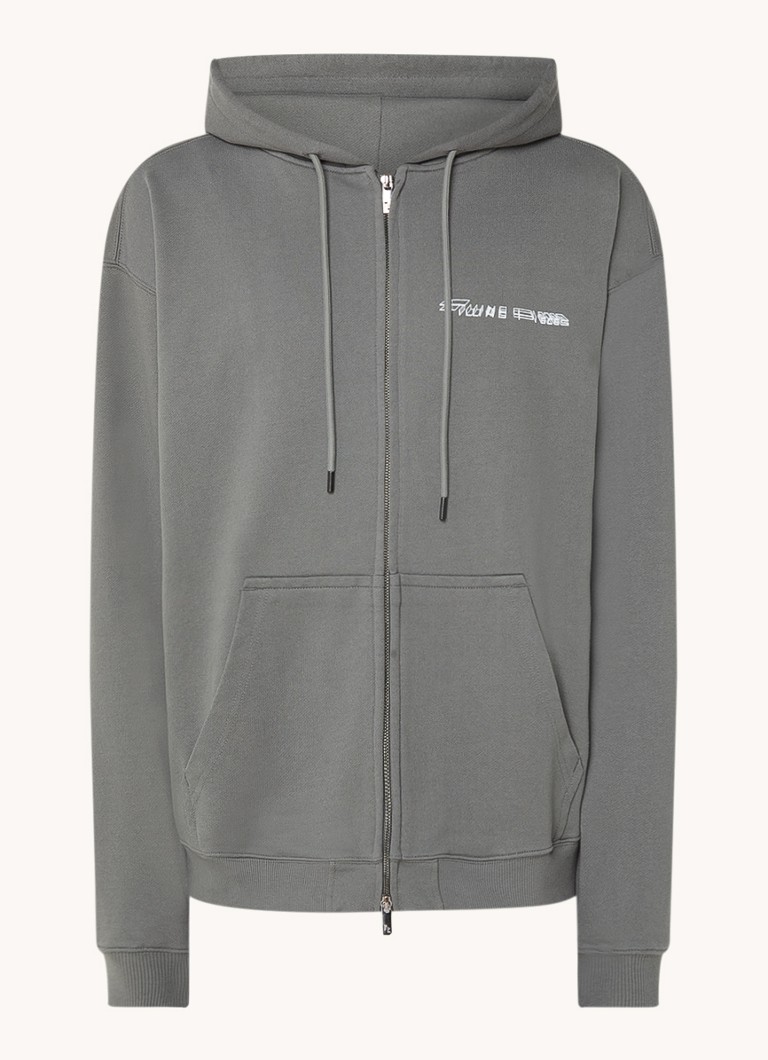 Hanorac Filling Pieces Chrome din bumbac organic cu imprimeu față-verso