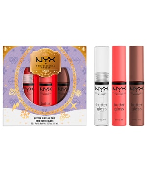 NYX Professional Makeup Geschenk-Set Butter Gloss Trio Lippen Make-up Set-1 Stk