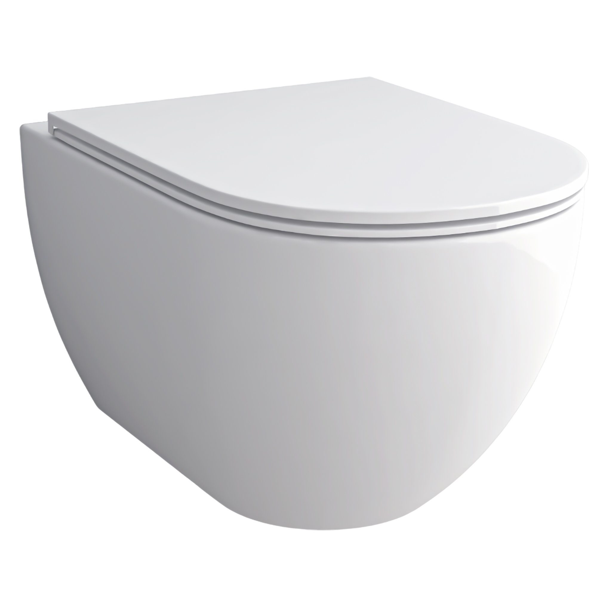 Alpenberger Dusch-WC - Bidet WC - Spülrandloses WC mit Nano Beschichtung, Wandmontage, Abgang Waagerecht, Toilette Komplett-Set, Hänge WC - Taharet WC mit WC Deckel Softclose - Made in Europa