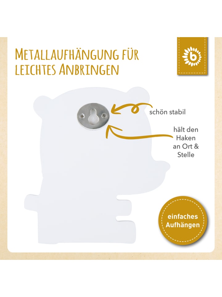 Bieco Spielwaren Kindergarderobe Panda in Weiß günstig kaufen onesize