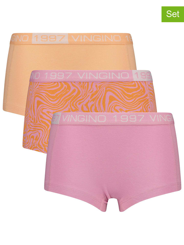 Vingino 3er-Set: Pantys in Orange/ Rosa günstig kaufen