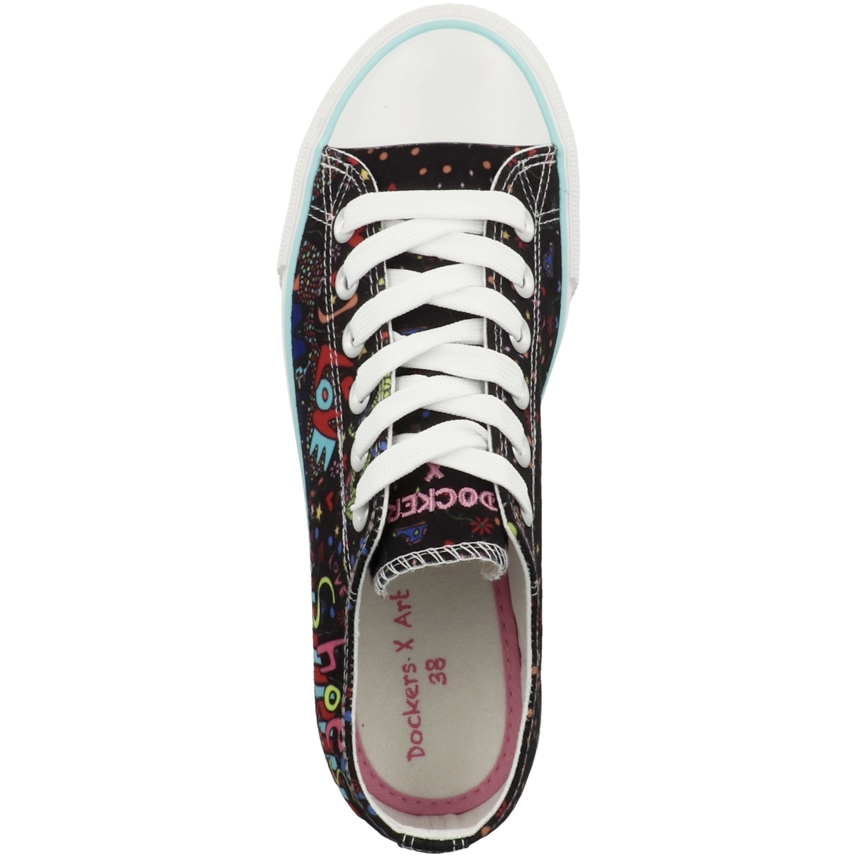 Dockers by Gerli 38AY696 X Art Limited Edition Sneaker Low schwarz