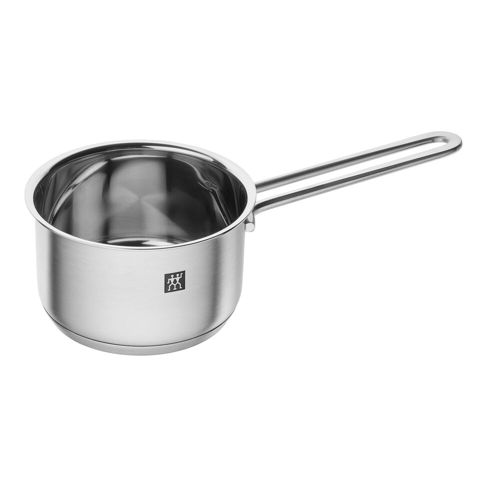 Stieltopf ohne Deckel 12 cm, 18/10 Edelstahl, Silber