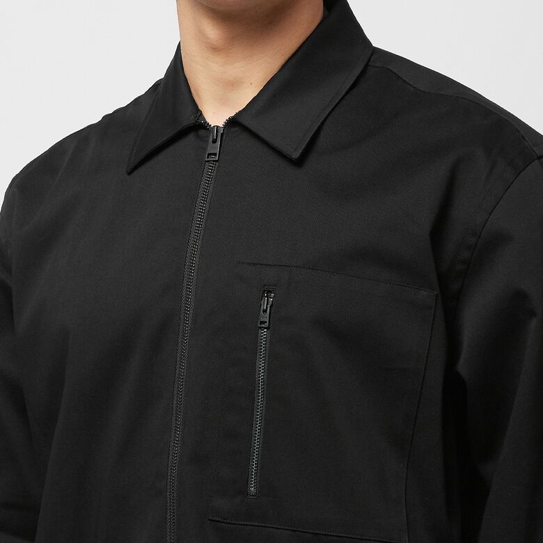 Norse Projects Ulrik Gabardine Zipped Overshirt Black