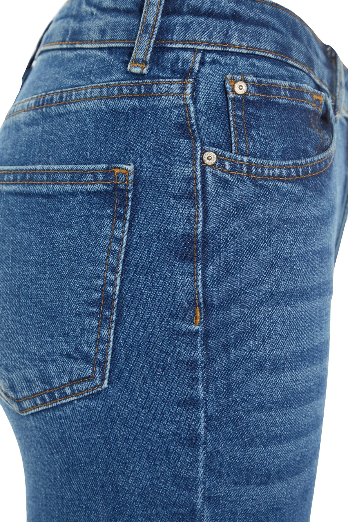 Trendyol Collection  Marineblaue Schlagjeans mit hoher Taille TWOSS22JE0460