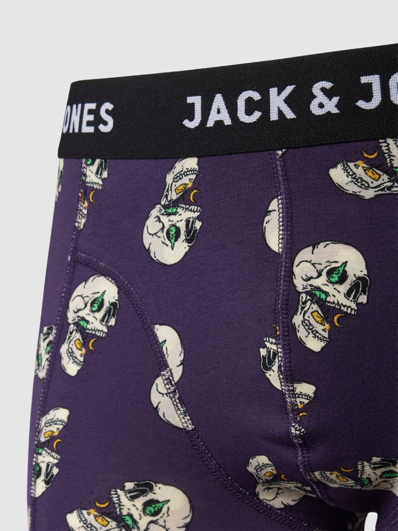 Trunks mit elastischem Bund im 3er-Pack in violett
