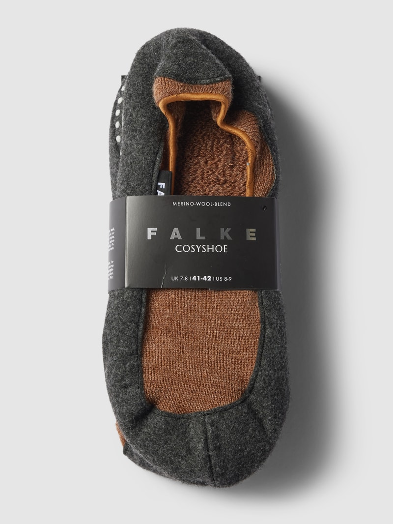 Hausschuhe aus Schurwoll-Mix Modell 'COSYSHOE' in beige meliert