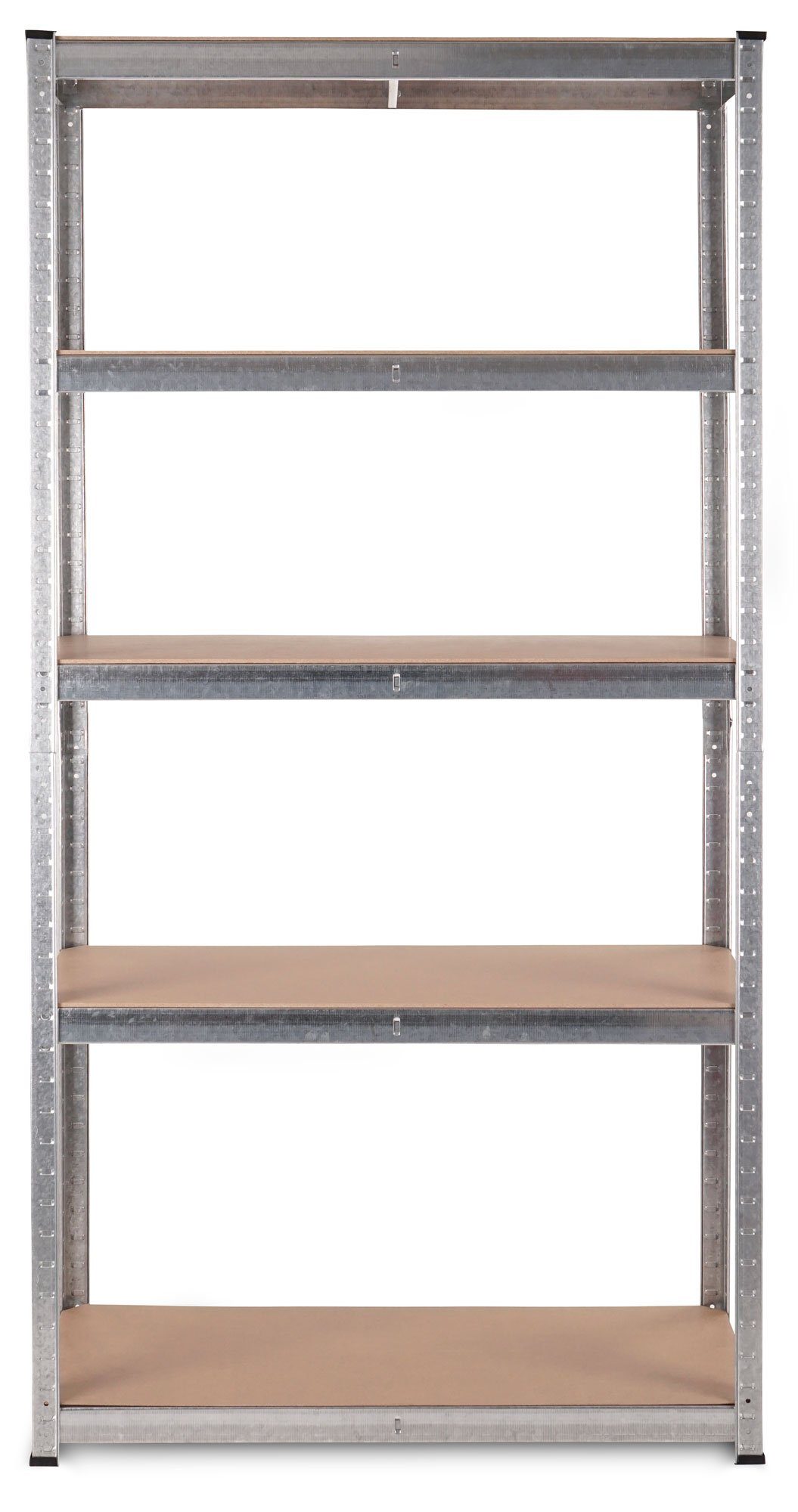 Stagecaptain Schwerlastregal Lagerregal - 5 variabel montierbare Böden - auch als Werkbank umbaubar, 4er Spar-Set 4-tlg., Tragkraft pro Boden: 175 kg, gesamt 875 kg