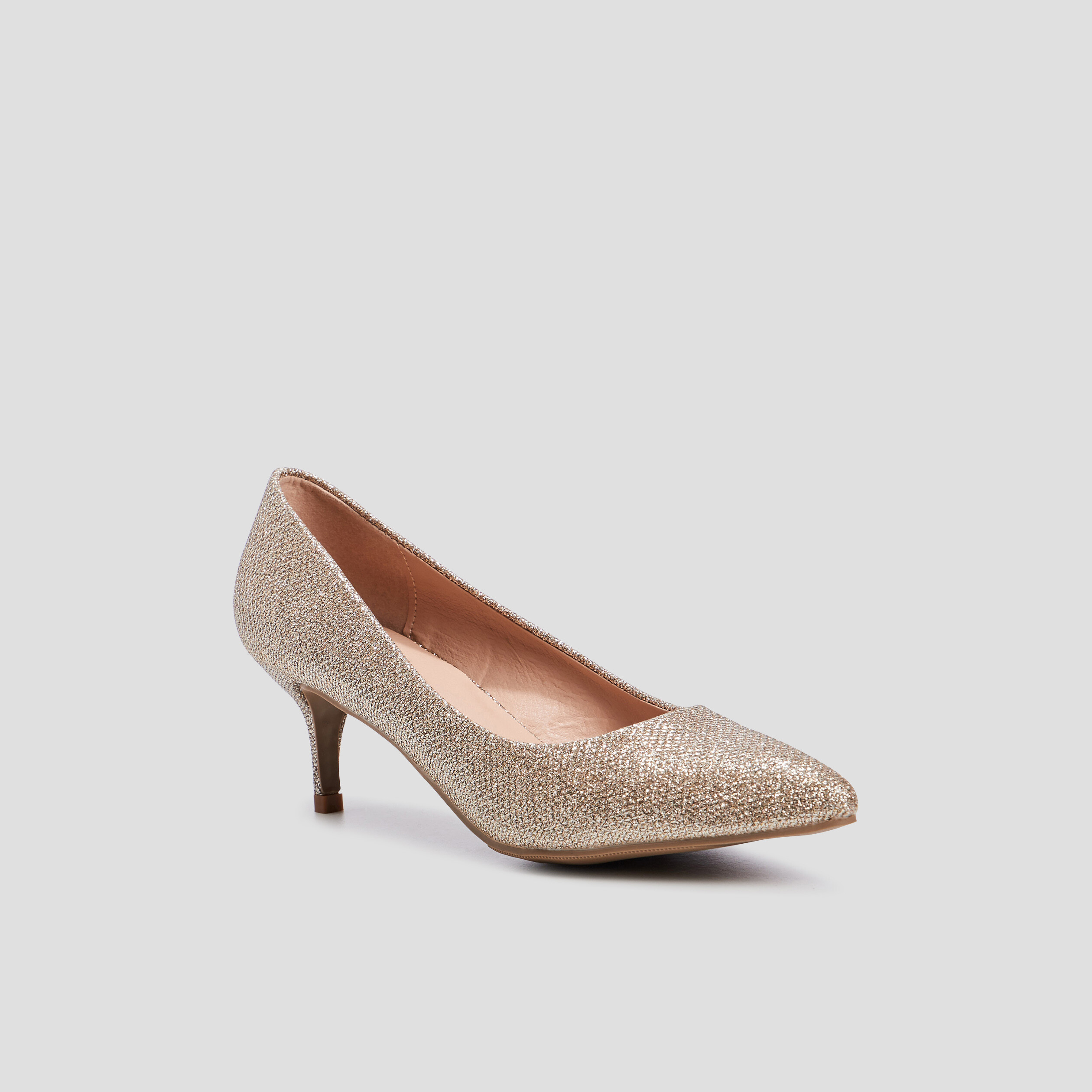 Escarpins à talons couleur or femme | La Halle