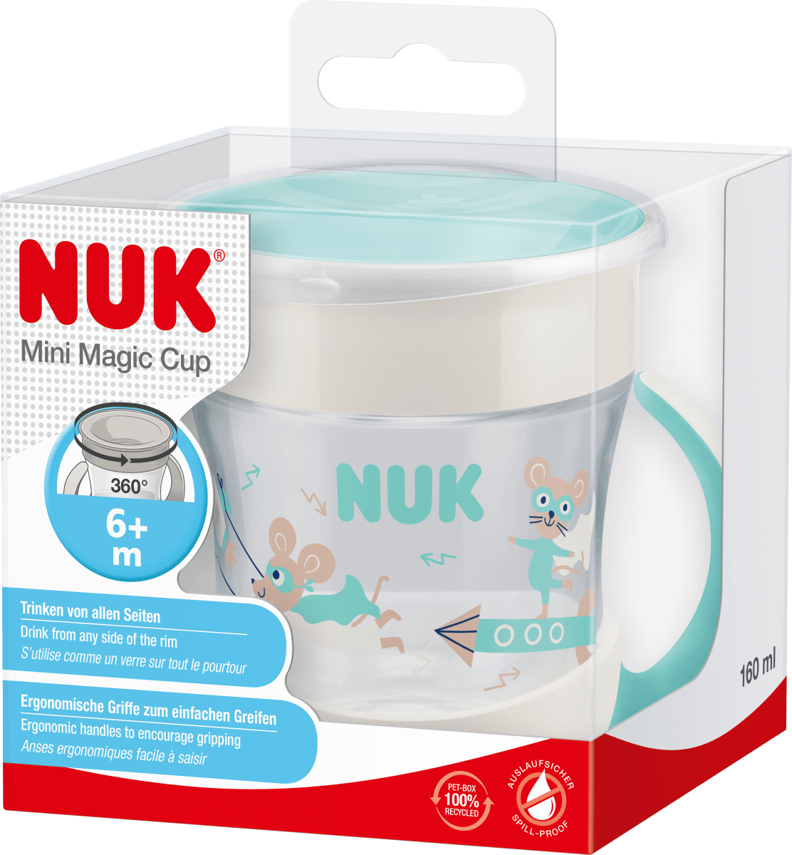 Trinklernbecher Evolution Mini Magic Cup türkis, 160 ml, 1 St