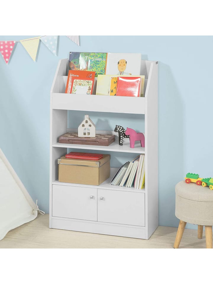 SoBuy Kinderregal in Weiß - (B)60 x (H)107 x (T)24cm günstig kaufen onesize