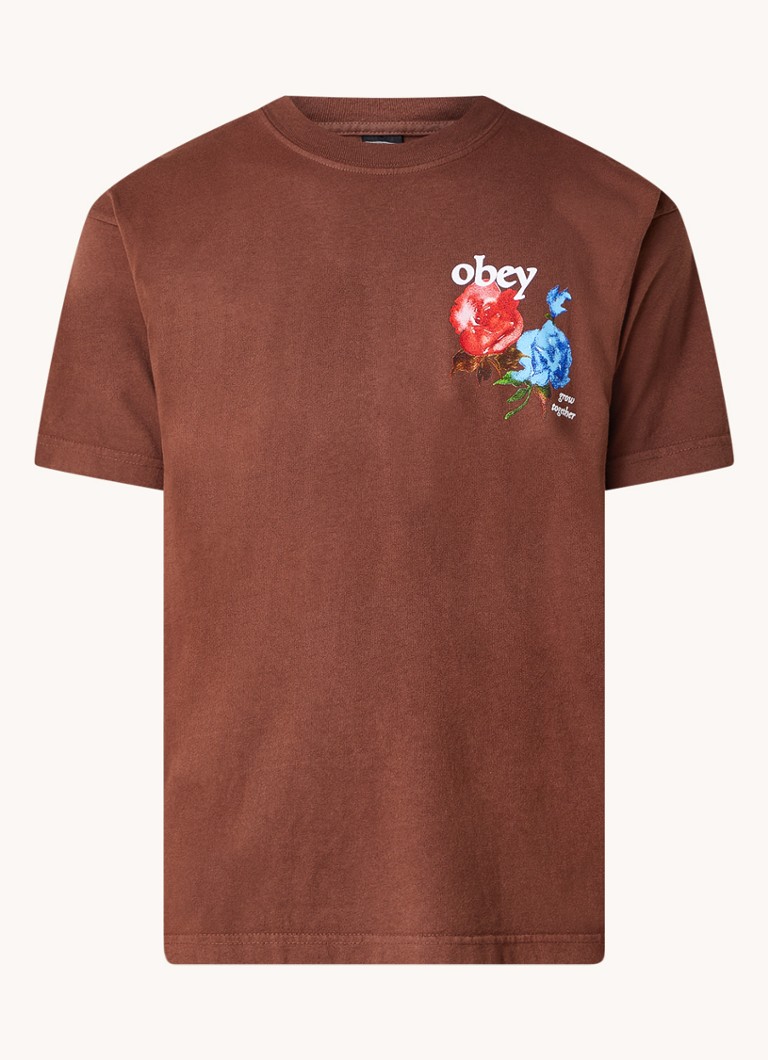 Obey Together T-shirt with logo and back print