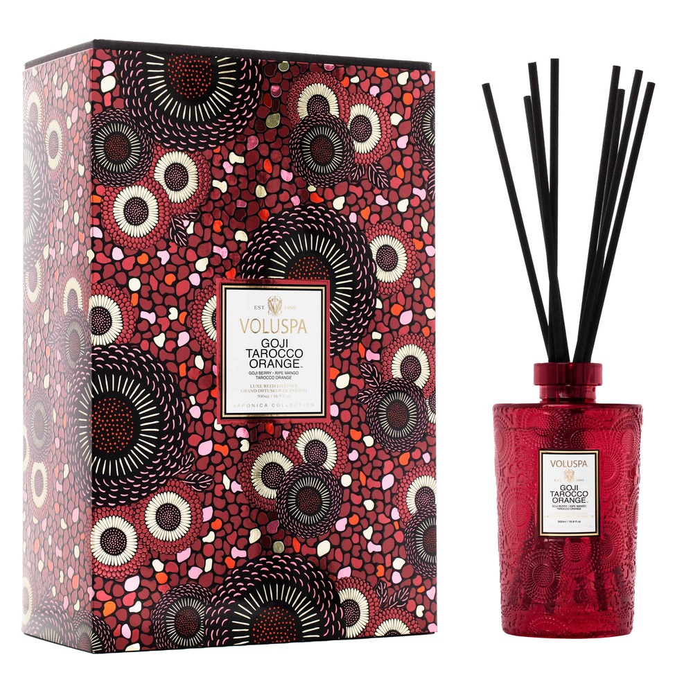 voluspa Goji Tarocco Orange 500mL REED DIFFUSERSet COFFRET DIFFUSEUR