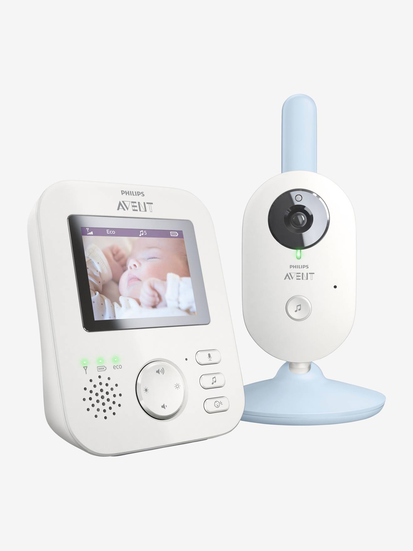 Ecoute-bébé vidéo numérique Philips AVENT FHSS SCD835 bleu