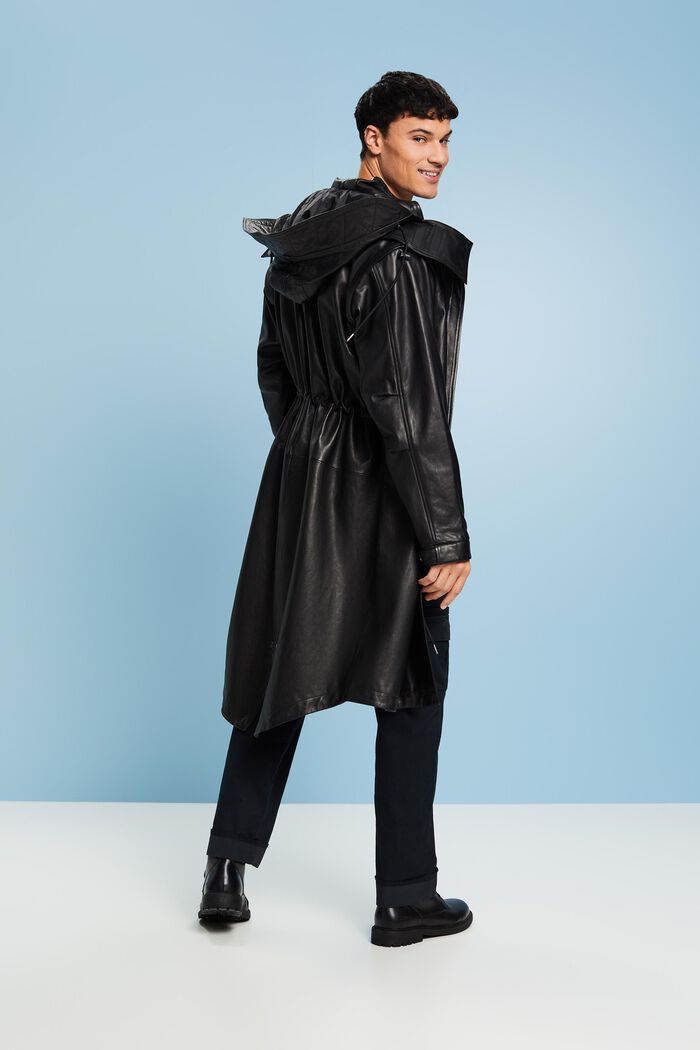 Multifunktionaler Parka aus Leder