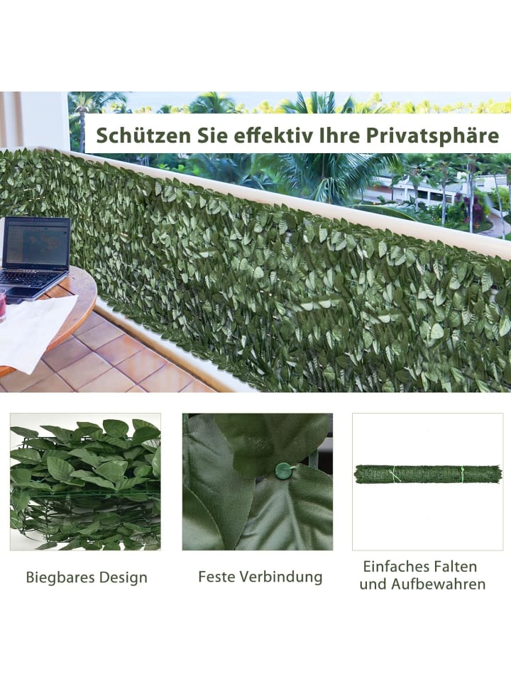 COSTWAY Pflanzenwand Künstlich 3x1m in Grün günstig kaufen onesize
