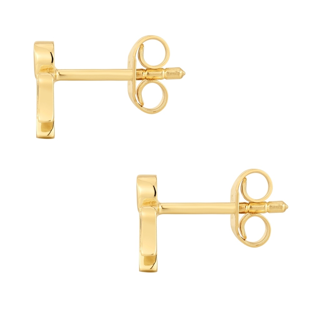 Glanzstücke München Boucles doreilles Ange Argent sterling Oxyde de zirconium (CZ) en Or jaune Boucles d'oreilles