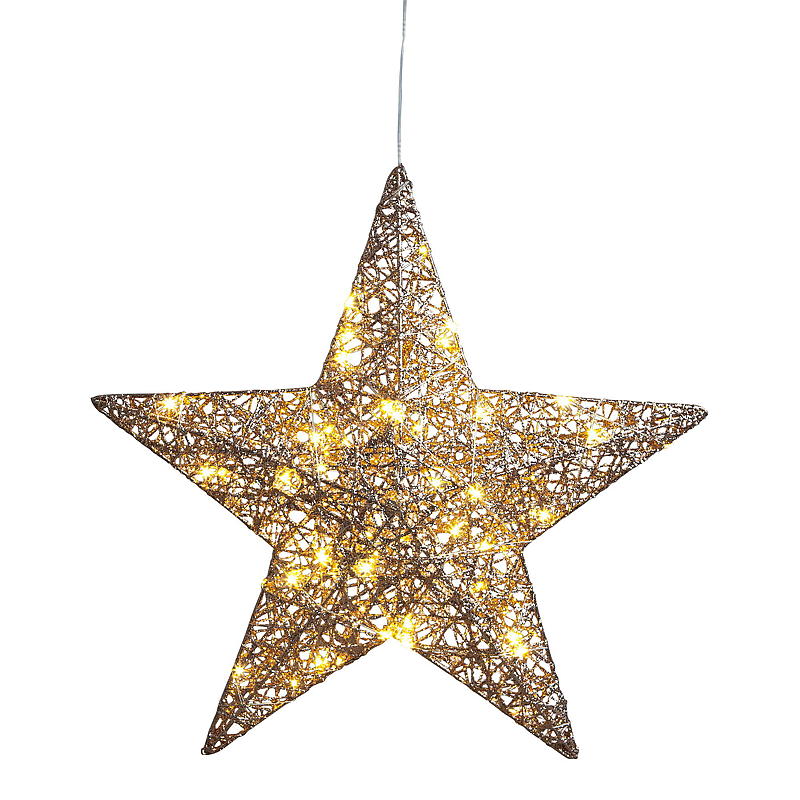 Light IT Stjerne 50 cm 50 LED-lys, glitre