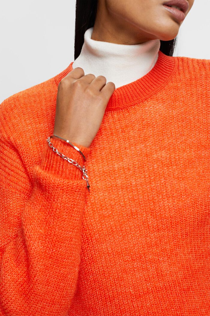 Mohairpullover aus Wollmix