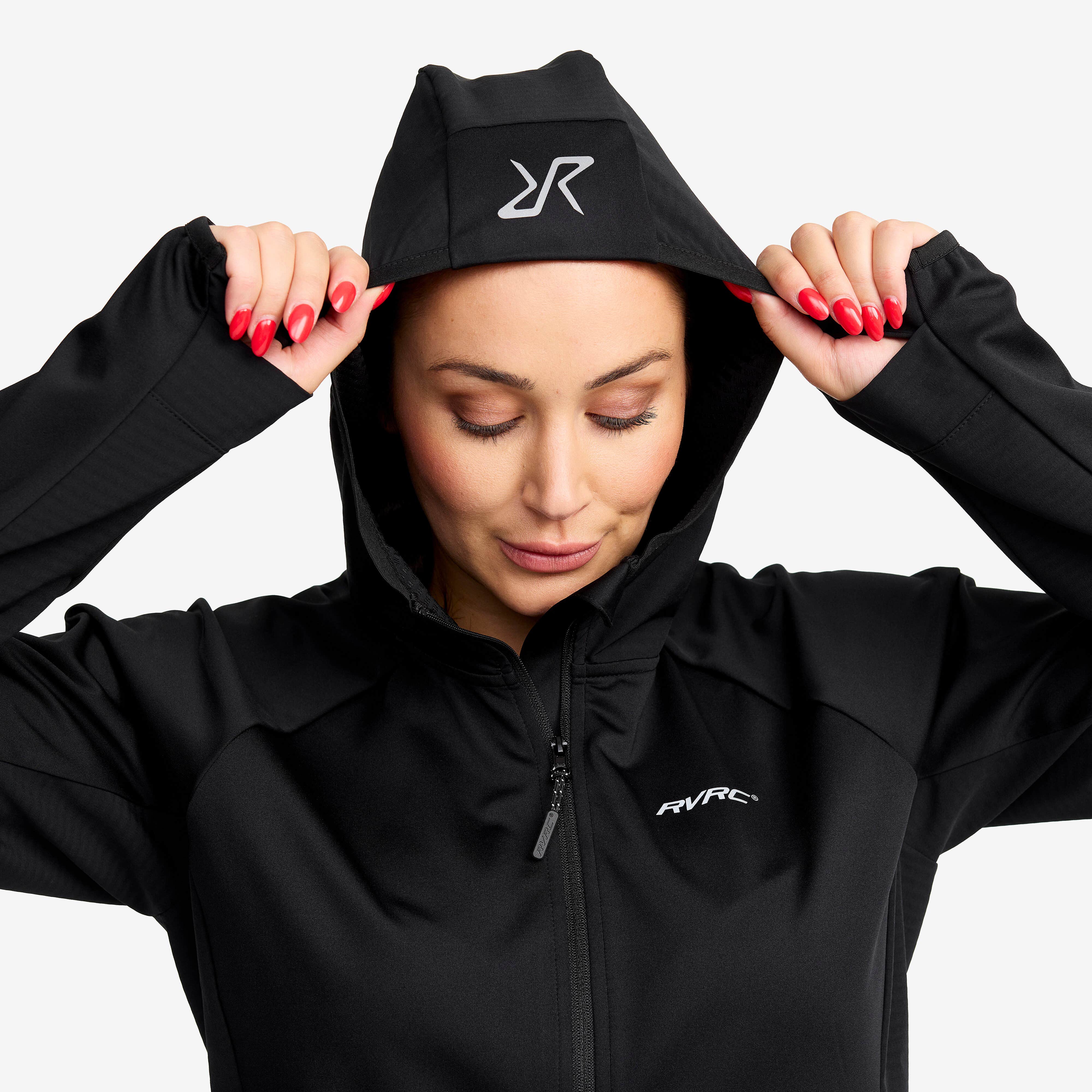 Pace Hooded Wind Jacket Femme Black