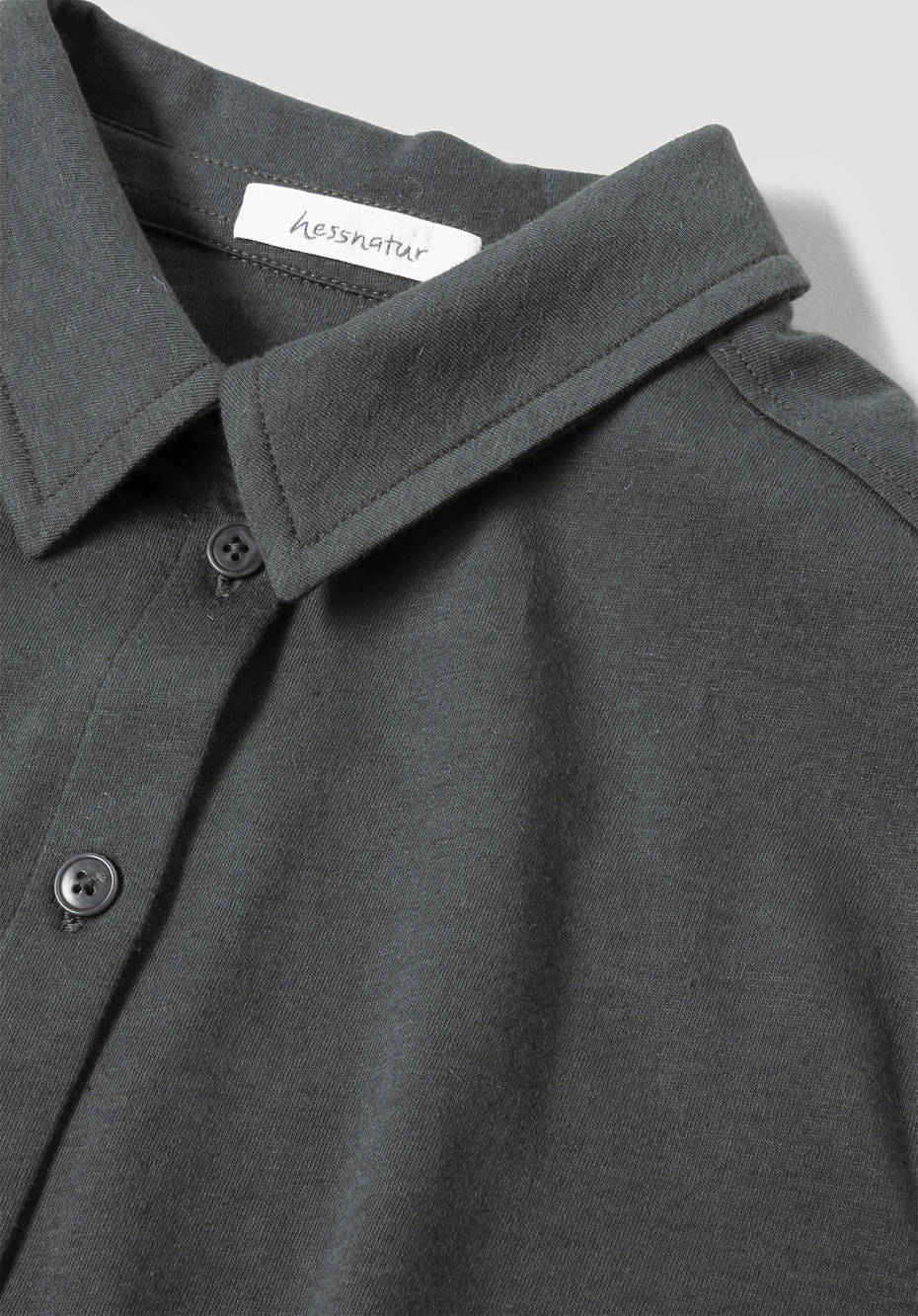Jersey-Bluse aus Bio-Baumwolle mit Bio-Schurwolle
