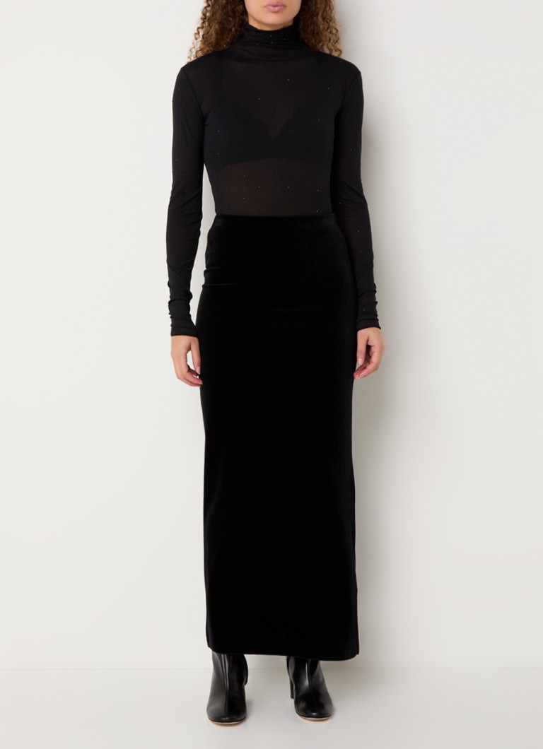 Max & Co Tequila semi-transparent top with rhinestones