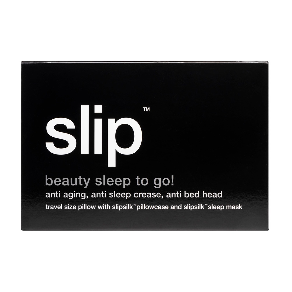 slip coffret voyage slip pure soie - noir coffret voyage