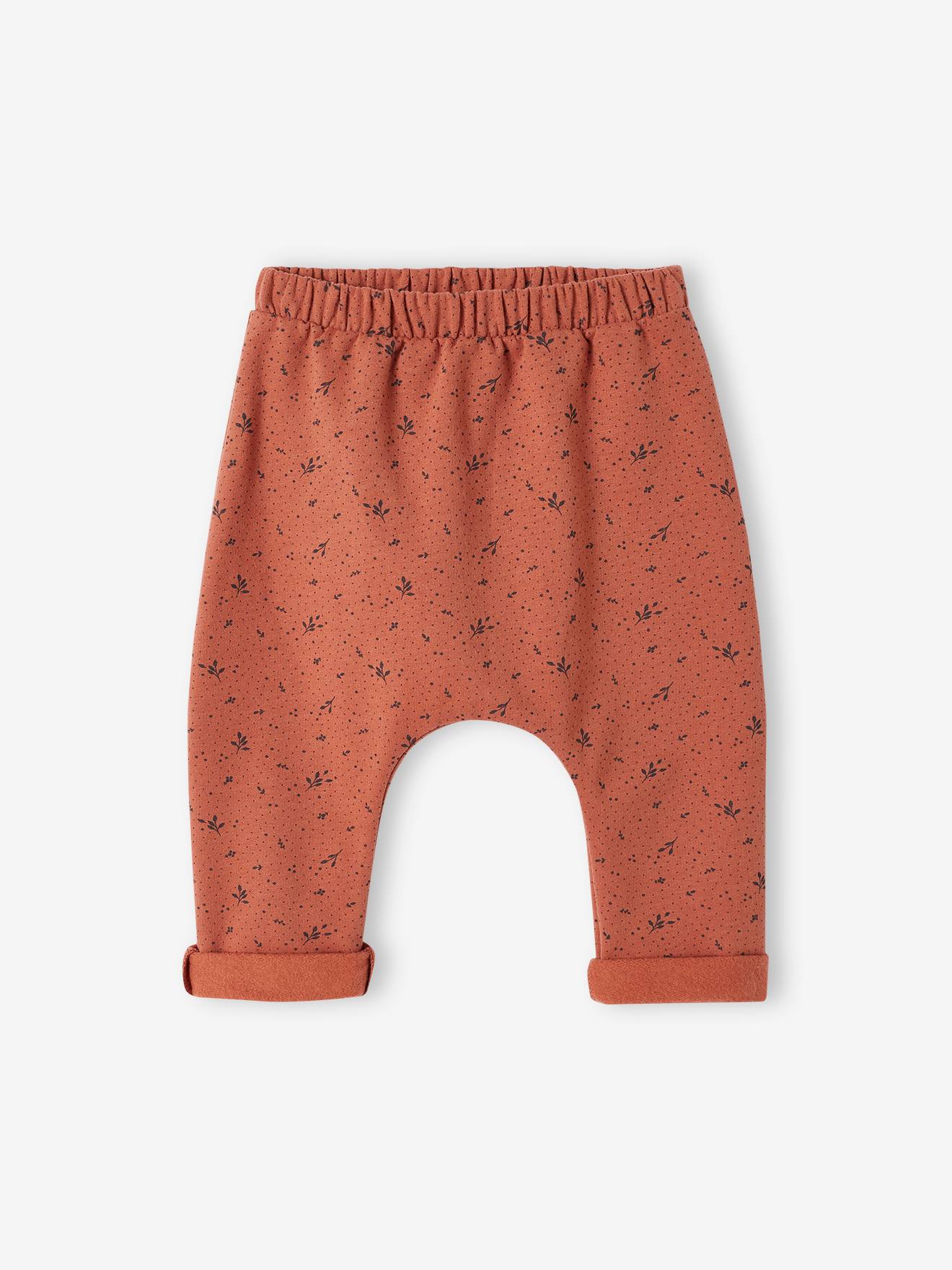 Pantalon naissance en molleton encre