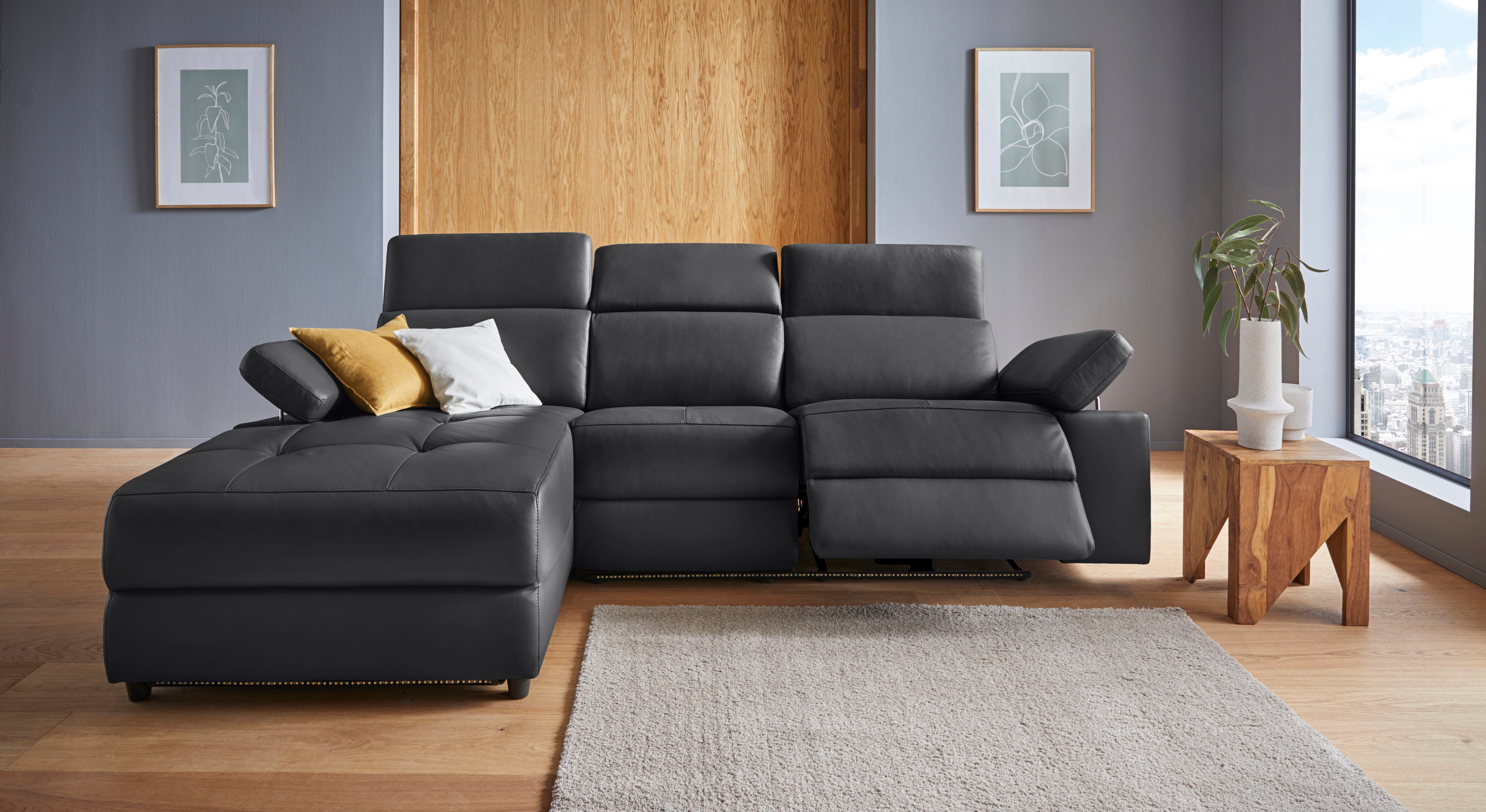 Places of Style Ecksofa Kilado, mit Relaxfunktion, verstellbarer Armlehne, Kopfteilverstellung