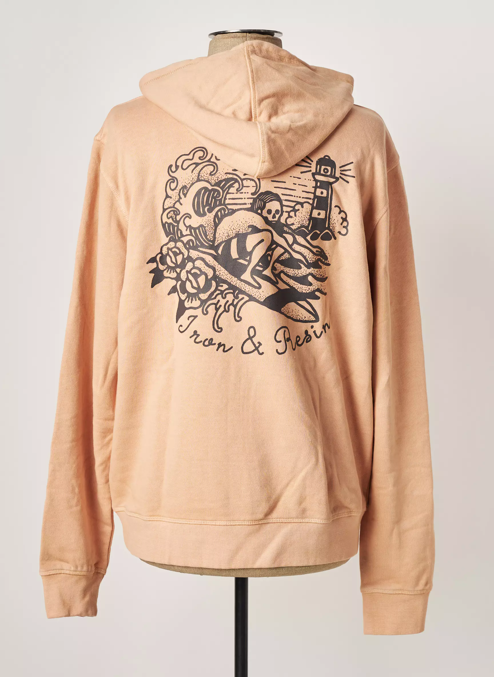 Iron And Resin Sweat Capuche Femme couleur rose