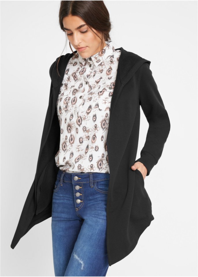 Long-Sweatjacke