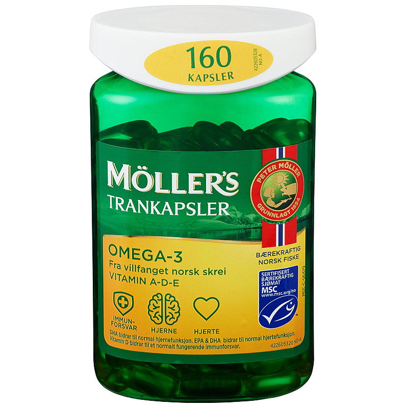 Möller's Möller`s trankapsler Omega -3 160 stk