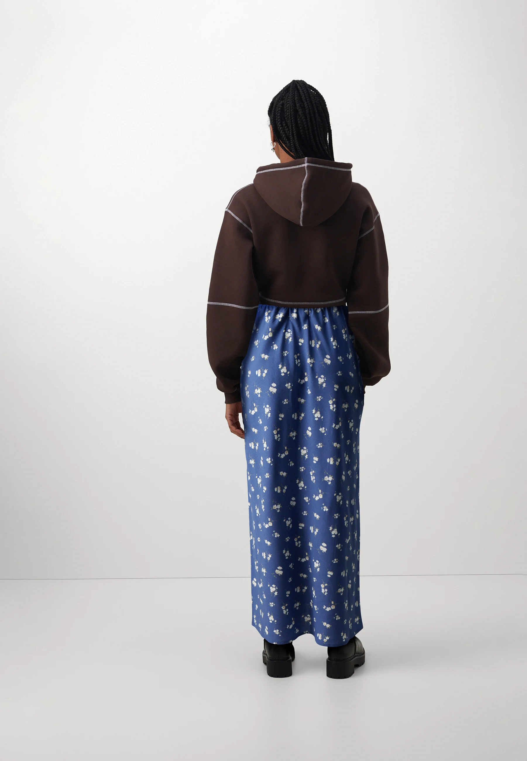 Hollister Co. CREPE MAXI PRINT - Falda larga