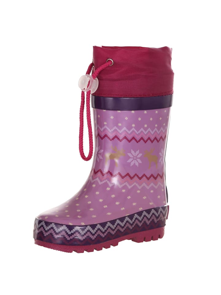 Playshoes Gummistiefel Norweger gefüttert in Lila günstig kaufen