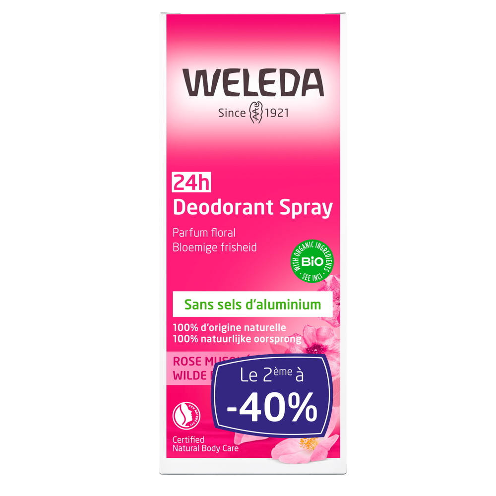 WELEDA Duo Déodorant à la Rose - 2x100 ml Hygiène